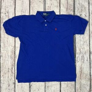Polo by Ralph Lauren Men's Blue Polo Golf Short Sleeve Summer Shirt